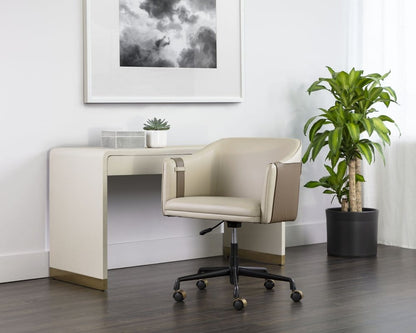 Sunpan - Ikon Carter Office Chair - Napa Beige / Napa Tan - 109042 view 5