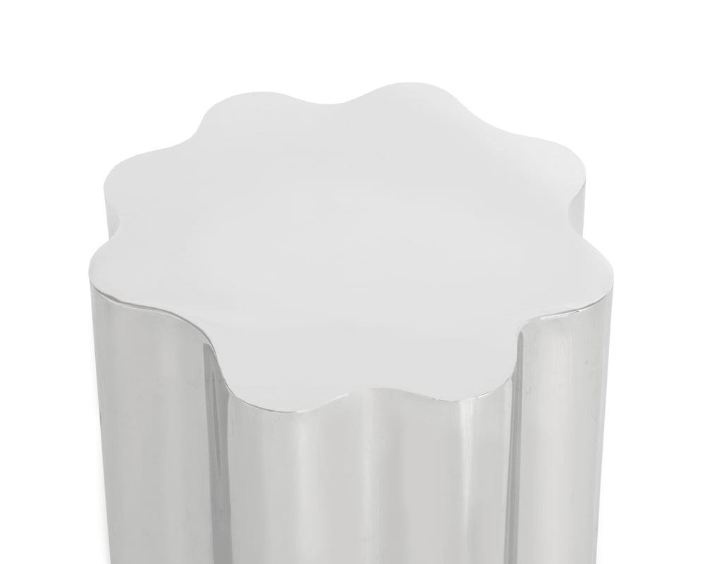 Sunpan - Ikon Dahlia End Table - Stainless Steel - 101384 view 3