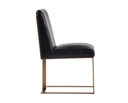 Sunpan - Ikon Dean Dining Chair - Antique Brass - Cantina Black - 103775 view 2