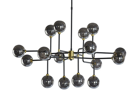 Sunpan - Ikon Deimos Chandelier - Large - Smoke Grey - 105527 view 2