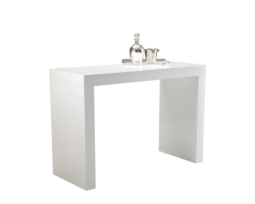 Sunpan - Ikon Faro Bar Table - High Gloss White - 50257 view 1