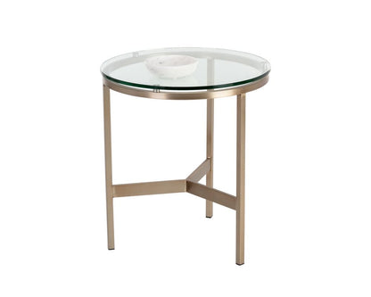 Sunpan - Ikon Flato End Table - Antique Brass - 109191 view 1
