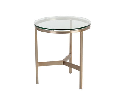 Sunpan - Ikon Flato End Table - Antique Brass - 109191 view 2