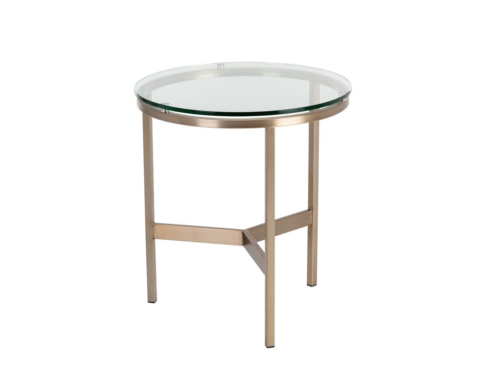 Sunpan - Ikon Flato End Table - Antique Brass - 109191 view 3