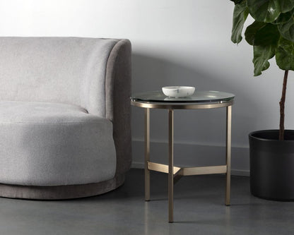 Sunpan - Ikon Flato End Table - Antique Brass - 109191 view 4