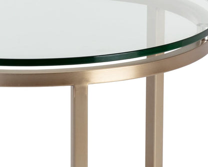 Sunpan - Ikon Flato End Table - Antique Brass - 109191 view 5