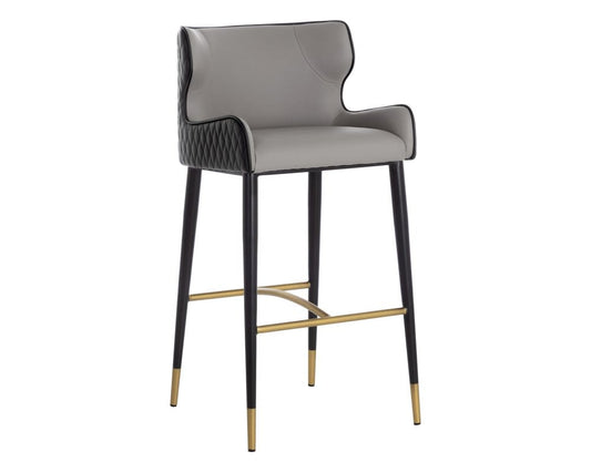 Sunpan - Ikon Gianni Barstool - Dillon Stratus / Dillon Black - 109036_CLOSEOUT view 1