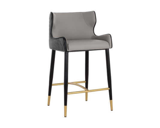 Sunpan - Ikon Gianni Counter Stool - Dillon Stratus / Dillon Black - 108714_CLOSEOUT view 1