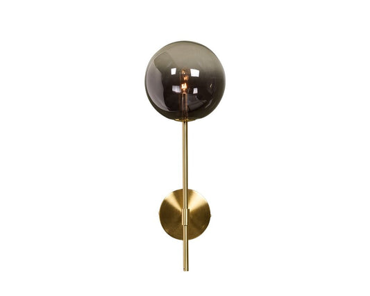 Sunpan - Ikon Izora Sconce - Brass - Smoke Grey Ombre - 107922 view 1