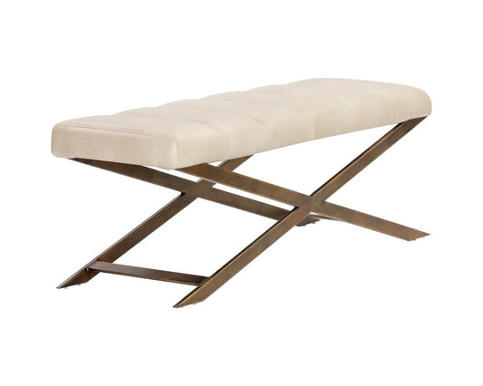 Sunpan - Ikon Kammi Bench - Bravo Cream - 105209 view 1