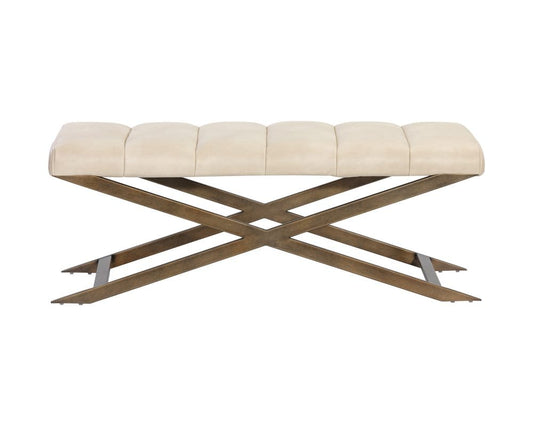 Sunpan - Ikon Kammi Bench - Bravo Cream - 105209 view 2