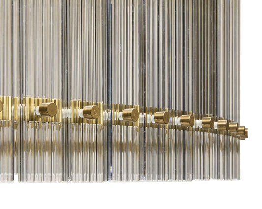 Sunpan - Ikon Kore Chandelier Large - Brass - Clear - 107929_CLOSEOUT view 2
