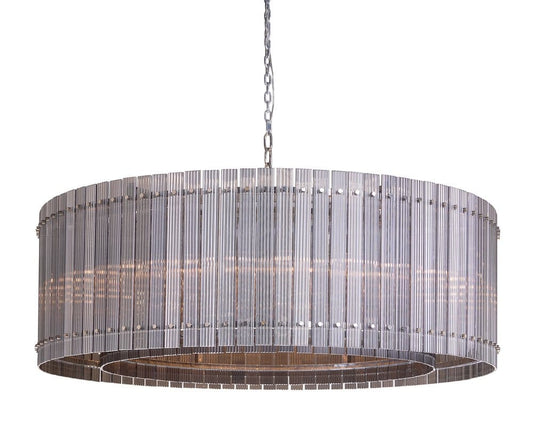Sunpan - Ikon Kore Chandelier Large - Nickel - Smoke Grey - 107930_CLOSEOUT view 1