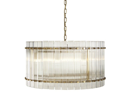 Sunpan - Ikon Kore Chandelier Small - Brass - Clear - 106785 view 1