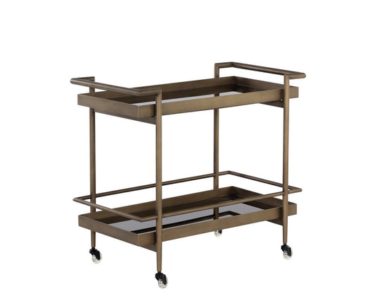 Sunpan - Ikon Livingston Bar Cart - Antique Brass - 109309 view 2