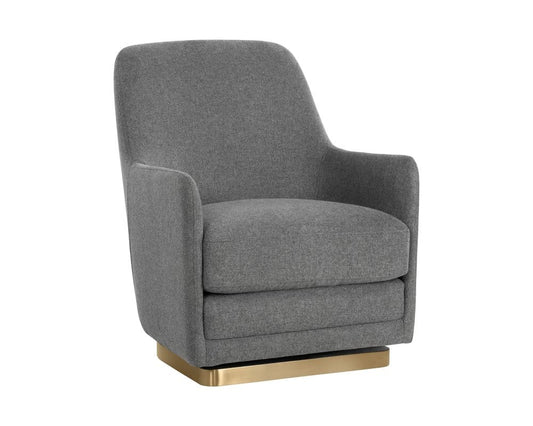 Sunpan - Ikon Marcela Swivel Lounge Chair - Belfast Koala Grey - 108046_CLOSEOUT view 1