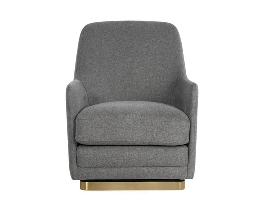 Sunpan - Ikon Marcela Swivel Lounge Chair - Belfast Koala Grey - 108046_CLOSEOUT view 2