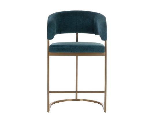 Sunpan - Ikon Marris Counter Stool - Gold - Danny Teal - 109748 view 2
