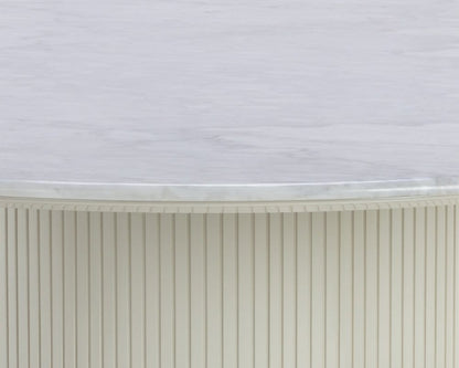 Sunpan - Ikon Paloma Dining Table - Round - White Marble 54in - 110253_CLOSEOUT view 4