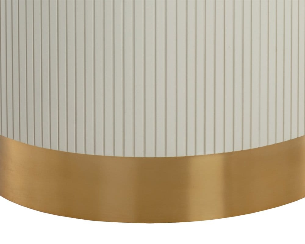 Sunpan - Ikon Paloma Dining Table - Round - White Marble 54in - 110253_CLOSEOUT view 5