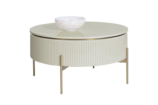 Sunpan - Ikon Paloma Lift Top Coffee Table - High Gloss Cream - 108335 view 1