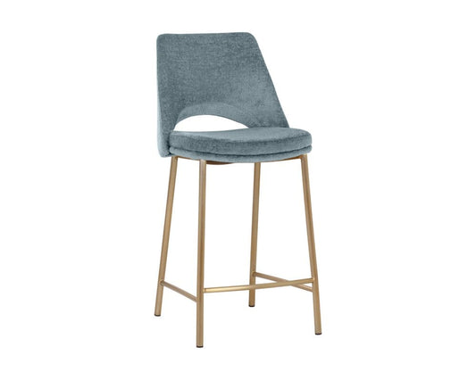 Sunpan - Ikon Radella Counter Stool - Bergen French Blue - 108514 view 1