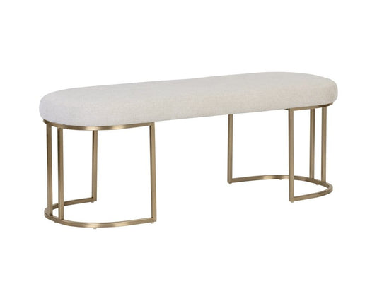 Sunpan - Ikon Rayla Bench - Belfast Oatmeal - 106182 view 1