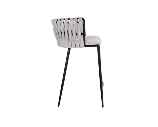 Sunpan - Ikon Sarai Counter Stool - Belfast Heather Grey - 106189 view 2