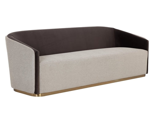 Sunpan - Ikon Sheva Sofa - Ernst Sandstone / Meg Ash - 111019 view 1