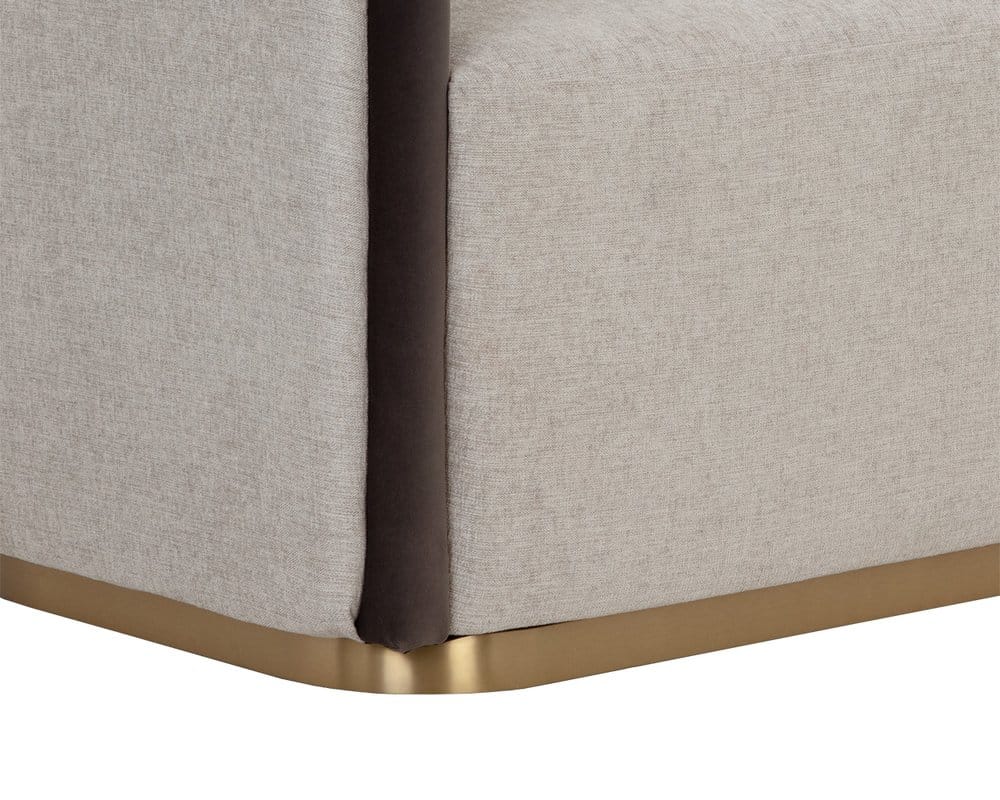 Sunpan - Ikon Sheva Sofa - Ernst Sandstone / Meg Ash - 111019 view 5
