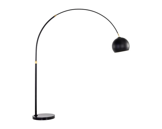 Sunpan - Ikon Vern Floor Lamp - Black - 106798 view 1
