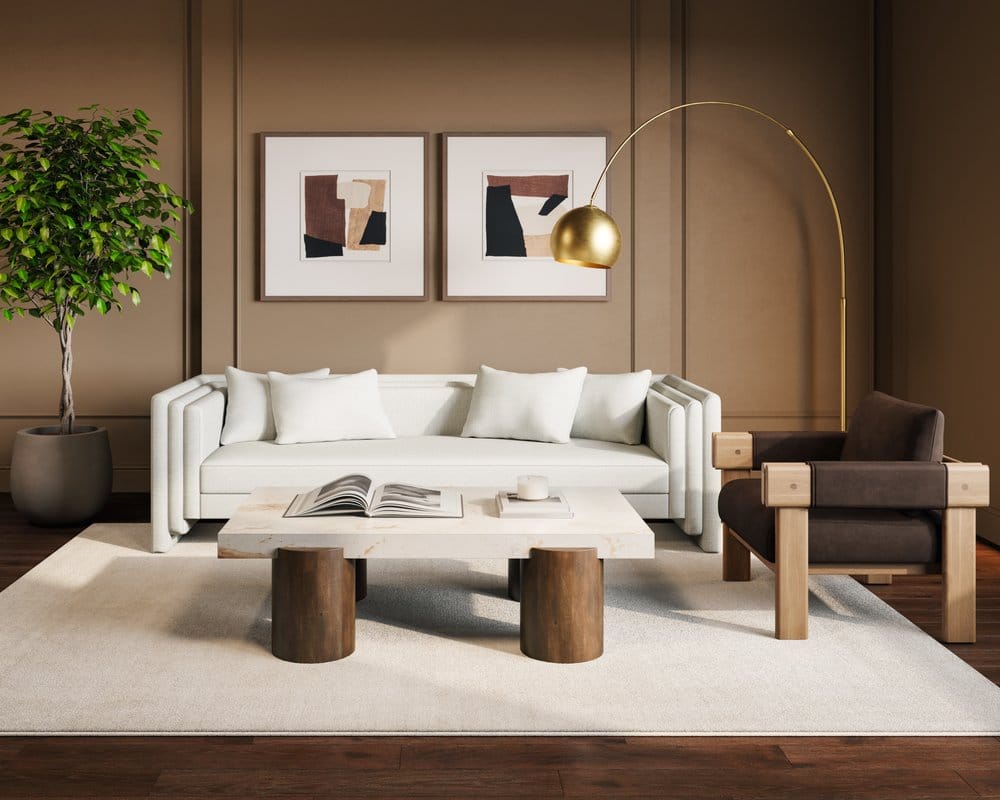 Sunpan - Ikon Vern Floor Lamp - Brass - 106797 view 8