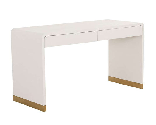 Sunpan - MIXT Ilona Desk - Oyster Shagreen - 109022 veiw 2