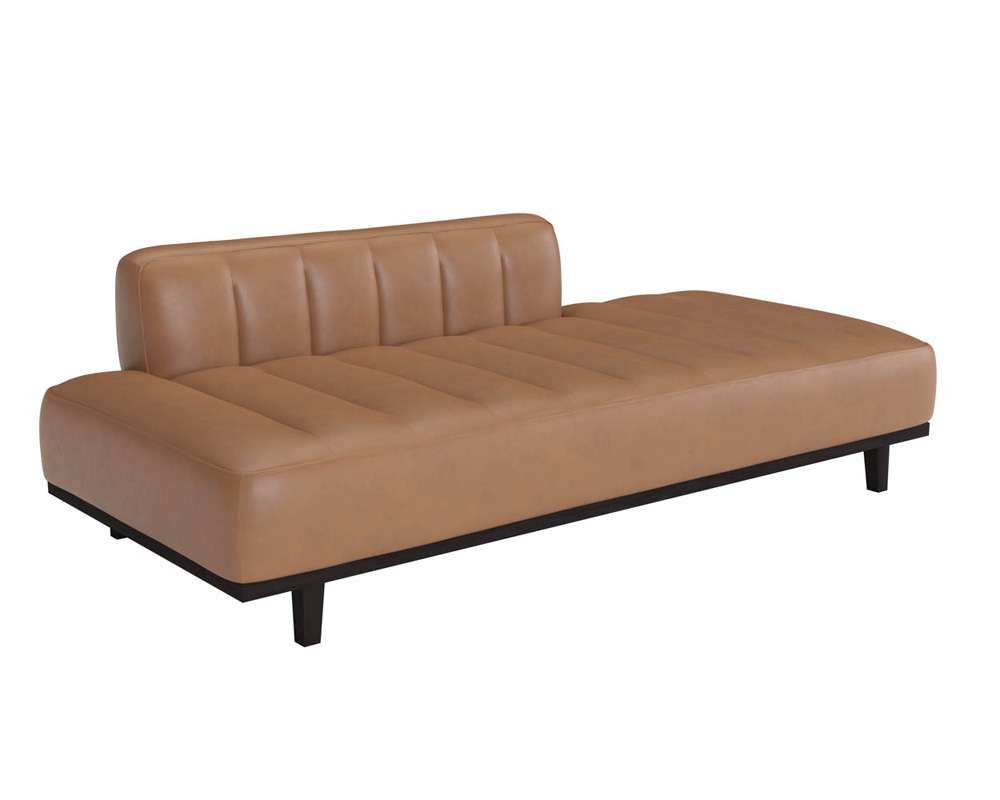 Sunpan - 5West Ilyana Daybed - Aline Butternut Leather - 111420 veiw 1