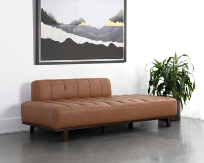 Sunpan - 5West Ilyana Daybed - Aline Butternut Leather - 111420 view 4