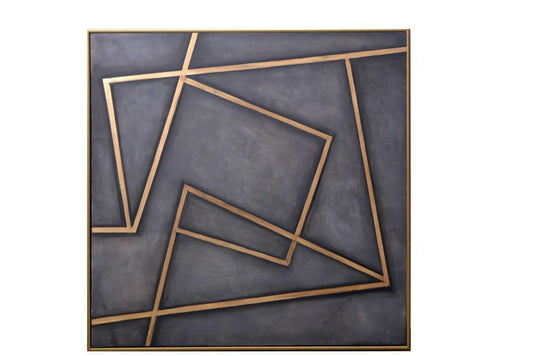 Sunpan - In A Maze - 60in X 60in - Gold Floater Frame - A0198 view 1
