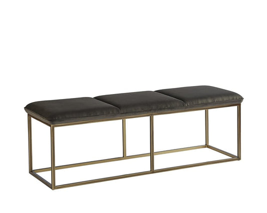 Sunpan - Irongate Alley Bench - Rustic Bronze - Piccolo Pebble - 105628 view 1