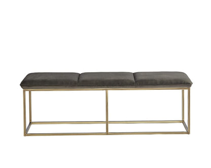 Sunpan - Irongate Alley Bench - Rustic Bronze - Piccolo Pebble - 105628 view 2