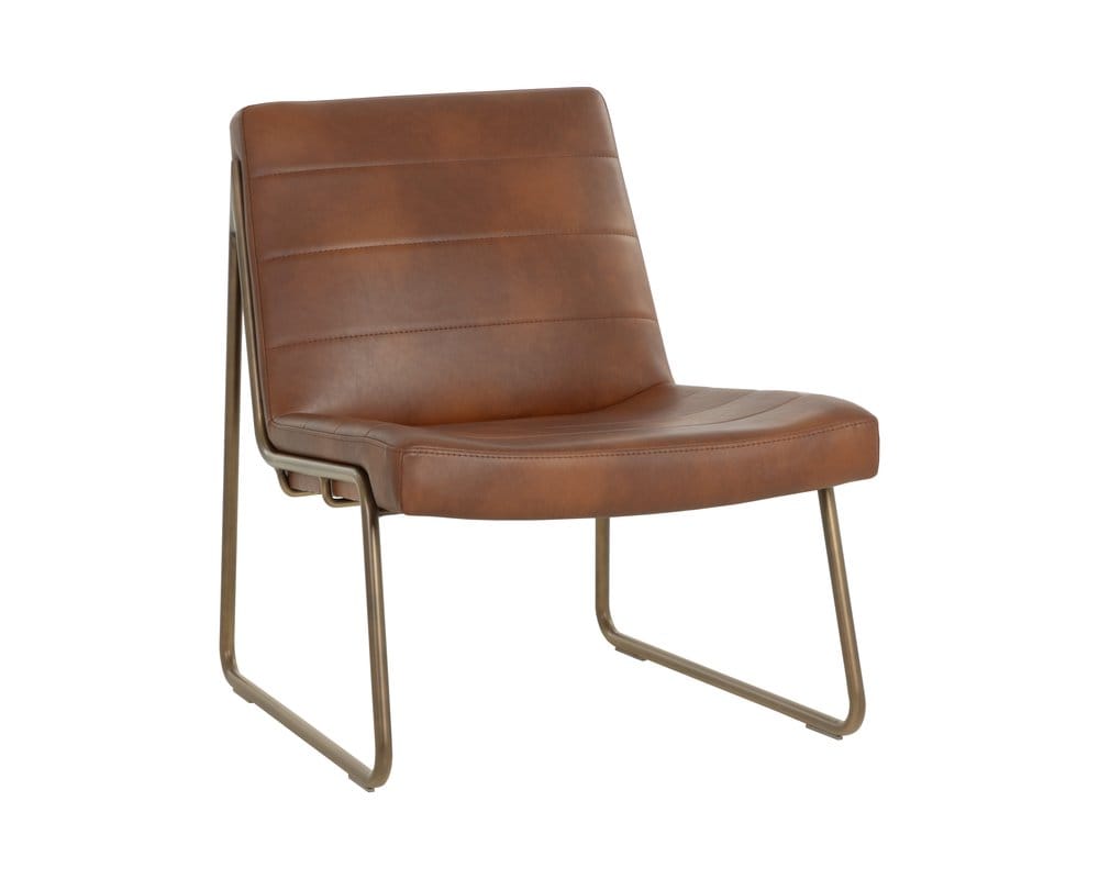 Sunpan - Irongate Anton Lounge Chair - Bravo Cognac - 104843 view 1