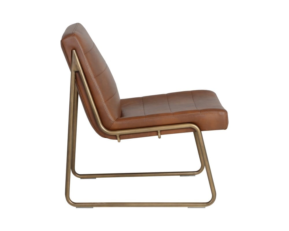 Sunpan - Irongate Anton Lounge Chair - Bravo Cognac - 104843 view 3