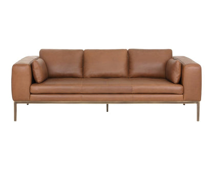 Sunpan - Irongate Burr Sofa - Behike Saddle Leather - 106139 view 2