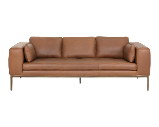 Sunpan - Irongate Burr Sofa - Behike Saddle Leather - 106139 view 2