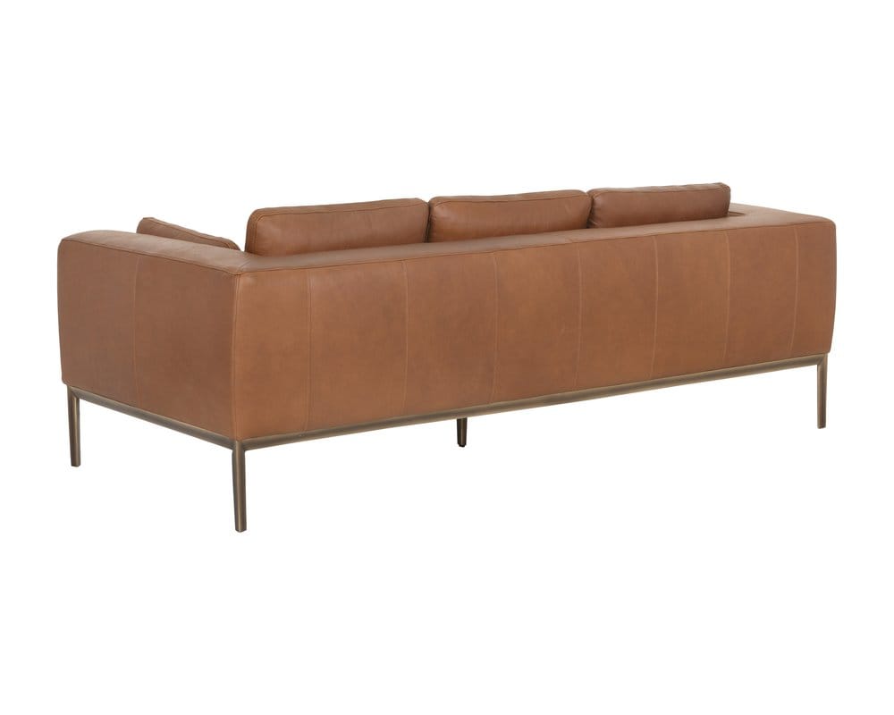 Sunpan - Irongate Burr Sofa - Behike Saddle Leather - 106139 view 3