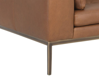 Sunpan - Irongate Burr Sofa - Behike Saddle Leather - 106139 view 5