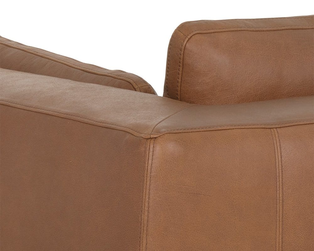 Sunpan - Irongate Burr Sofa - Behike Saddle Leather - 106139 view 7