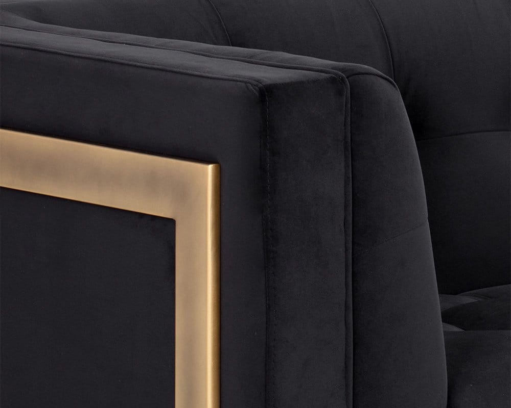 Sunpan - Irongate Ekon Sofa - Abbington Black - 104984 view 5