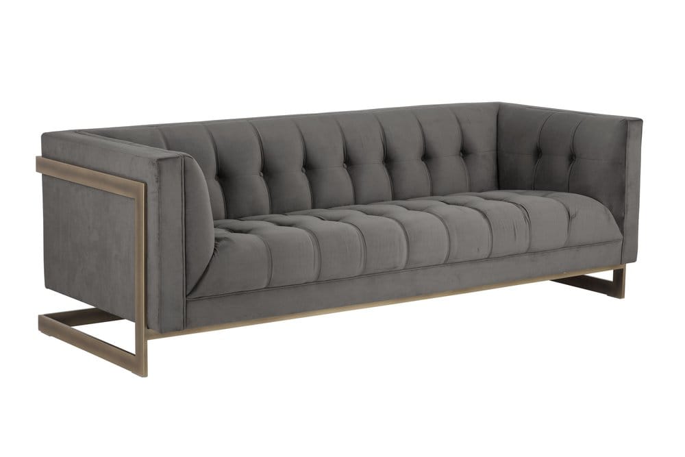 Sunpan - Irongate Ekon Sofa - Piccolo Pebble - 102775 view 1