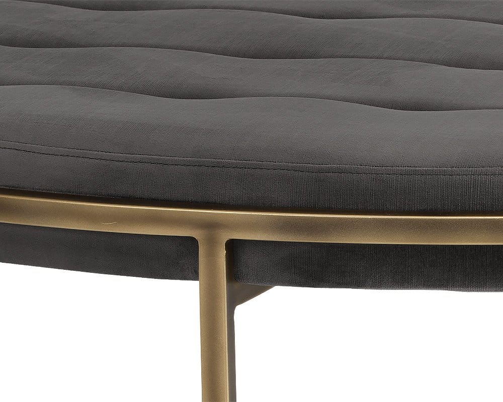 Sunpan - Irongate Ethel Ottoman Round - Piccolo Pebble - 102772 view 3