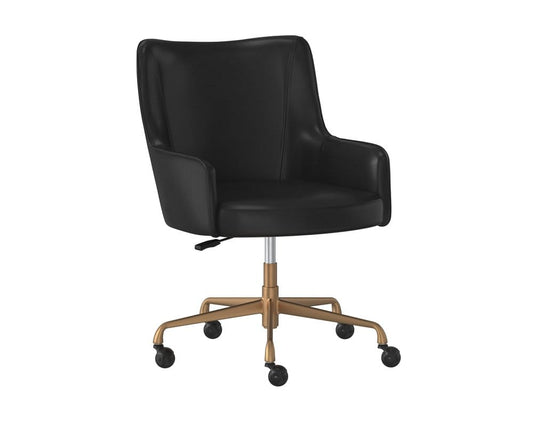 Sunpan - Irongate Franklin Office Chair - Vintage Black - 108728 view 1