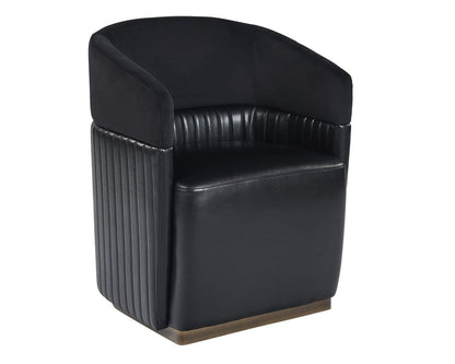 Sunpan - Irongate Genval Wheeled Lounge Chair - Abbington Black / Cantina Black - 105246 view 1